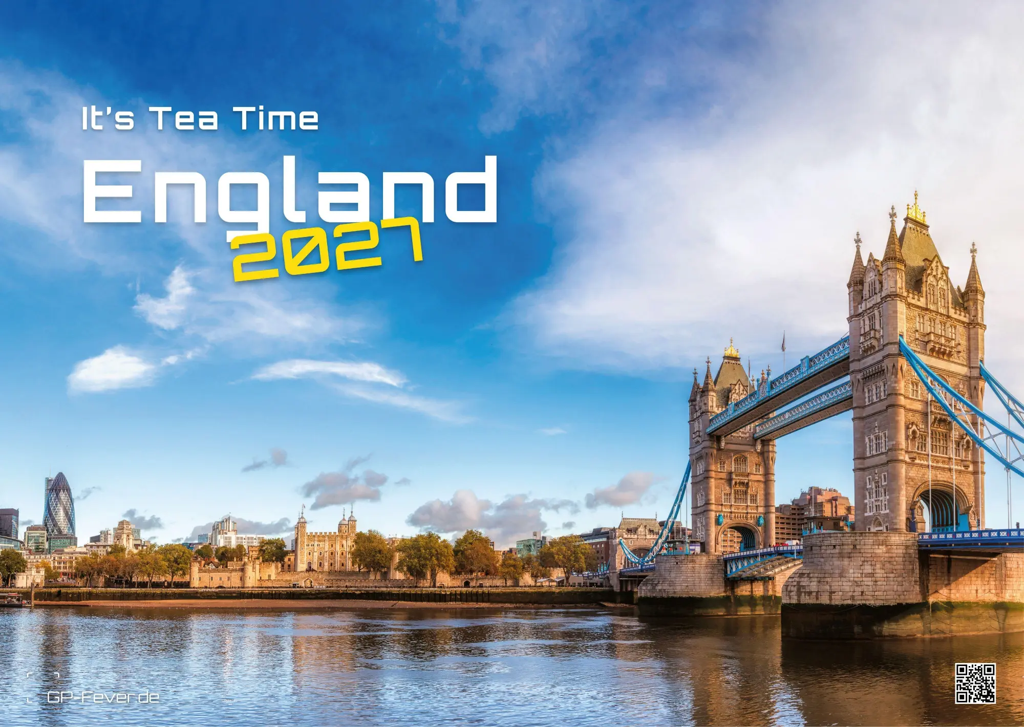 Cover: 9783986737405 | England - It's Tea Time - 2027 - Kalender DIN A3 | GP-Fever. de | 2027
