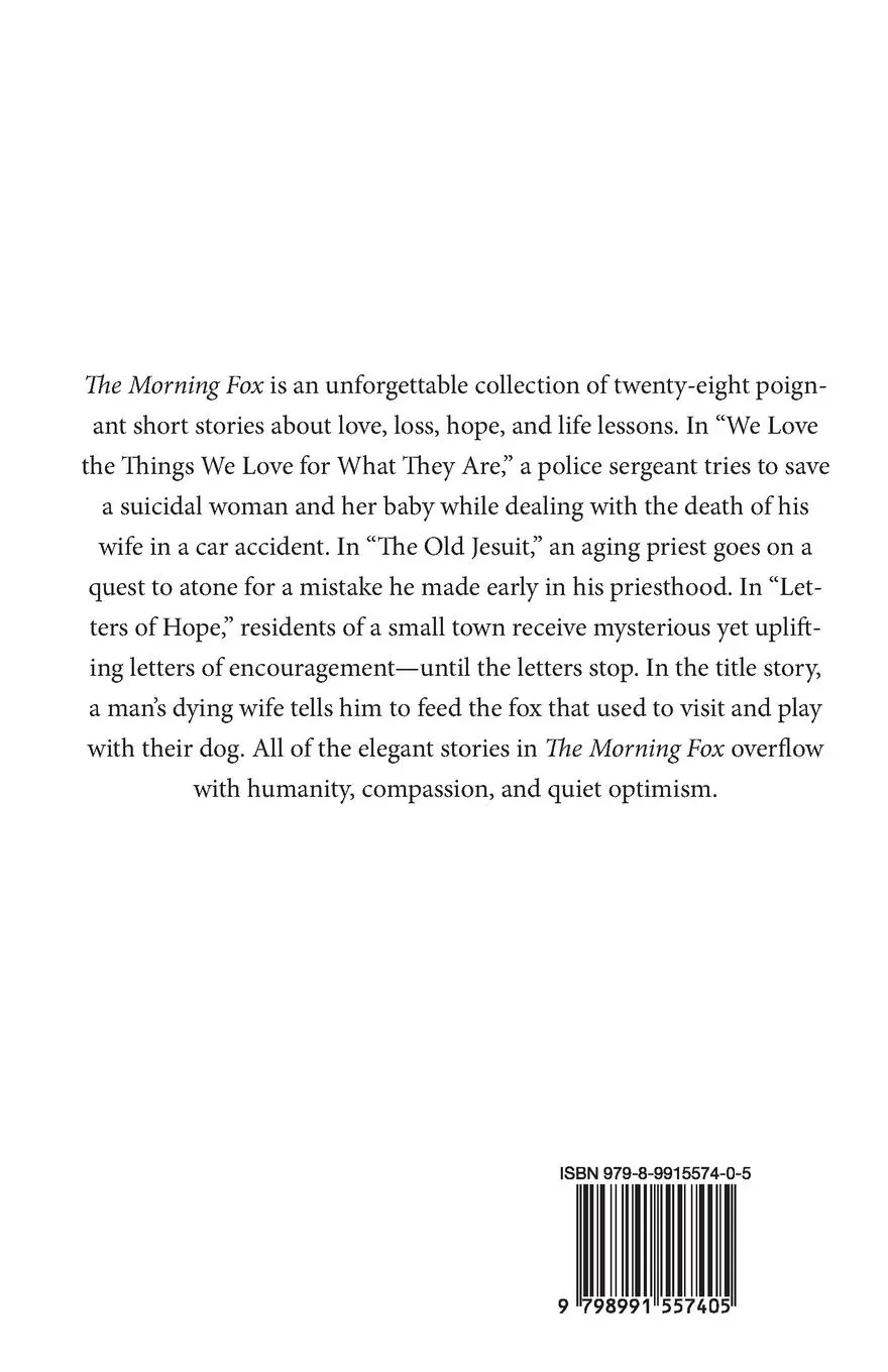 Rückseite: 9798991557405 | The Morning Fox | Stories of Love, Loss, and Hope | John P. Weiss