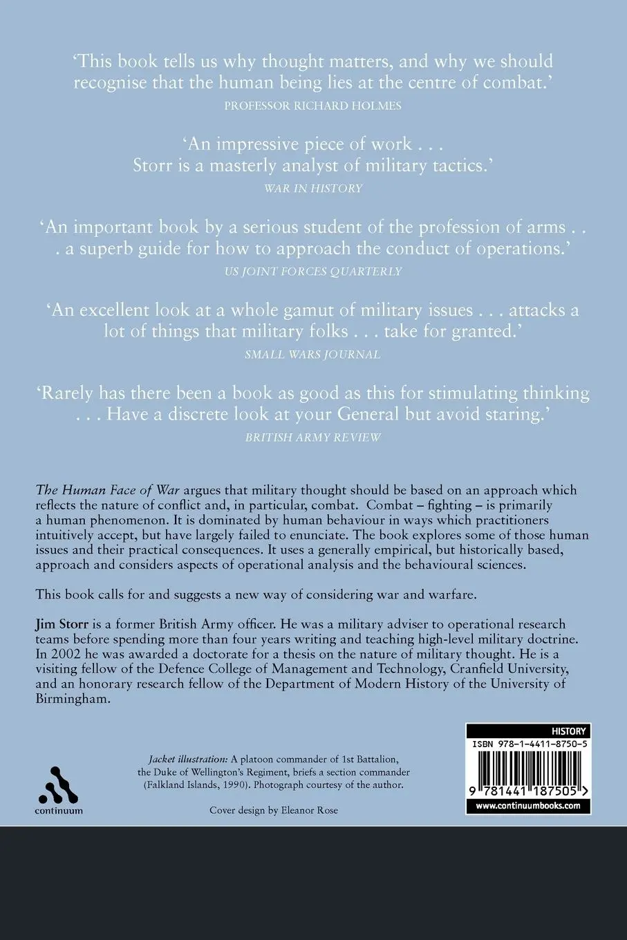 Rückseite: 9781441187505 | The Human Face of War | Jim Storr | Taschenbuch | Englisch | 2011