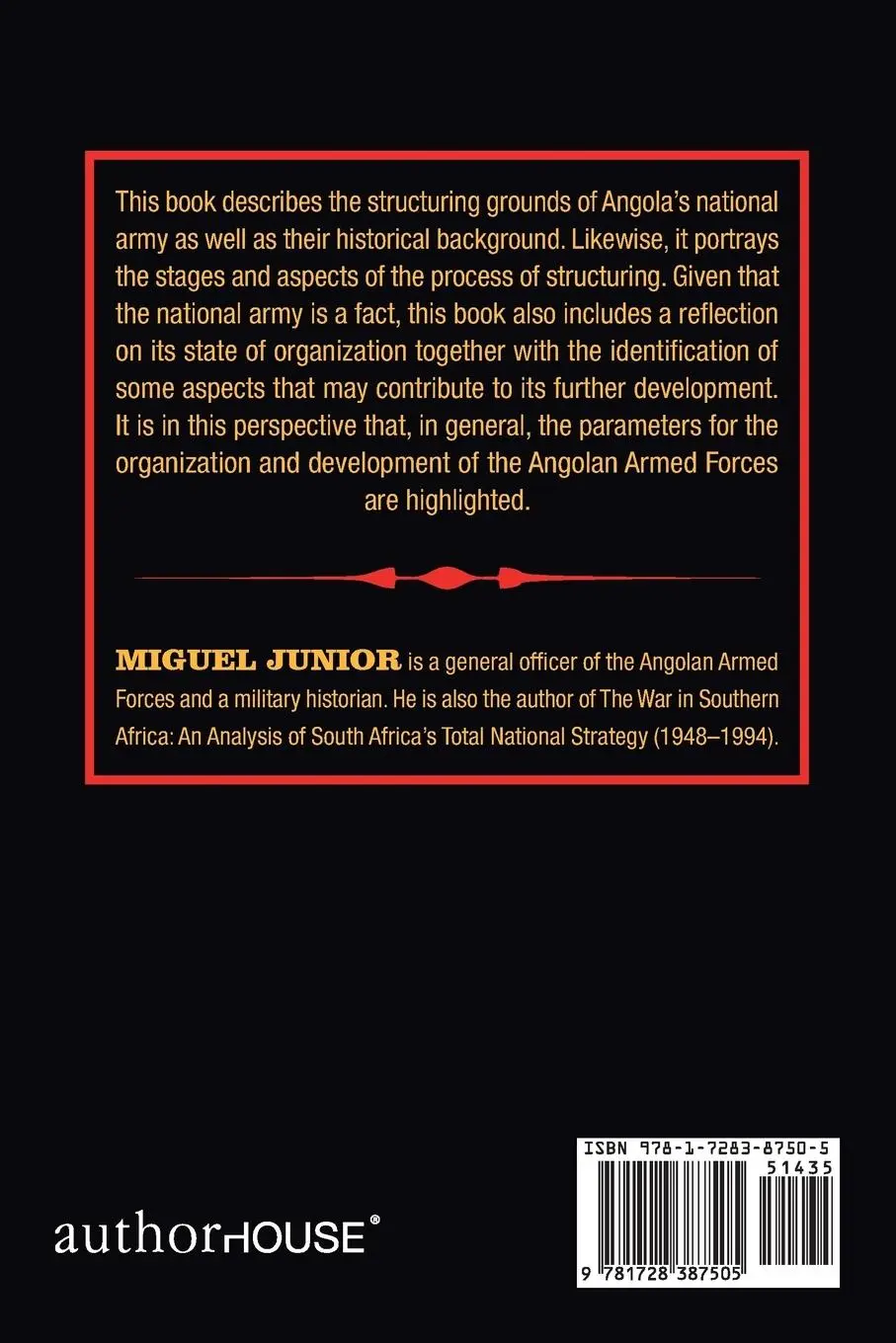Rückseite: 9781728387505 | The Formation and Development of the Angolan Armed Forces | Junior