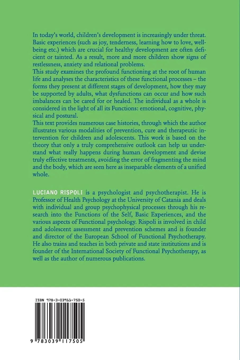 Rückseite: 9783039117505 | The Basic Experiences and the Development of the Self | Rispoli | Buch