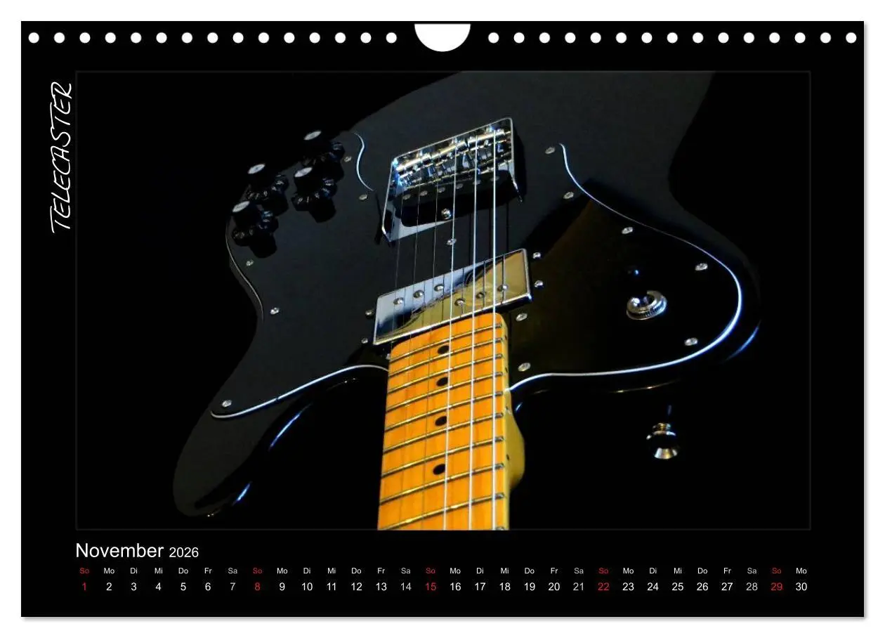 Bild: 9783516157505 | ROCKGITARREN in Szene gesetzt (Wandkalender 2026 DIN A4 quer),...