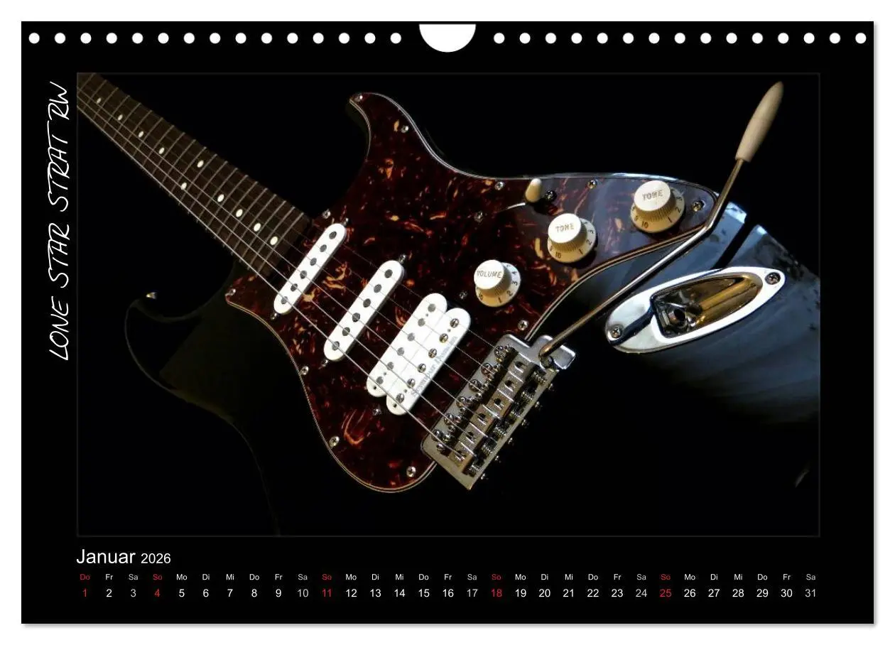 Bild: 9783516157505 | ROCKGITARREN in Szene gesetzt (Wandkalender 2026 DIN A4 quer),...