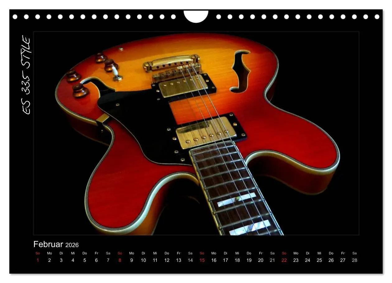 Bild: 9783516157505 | ROCKGITARREN in Szene gesetzt (Wandkalender 2026 DIN A4 quer),...