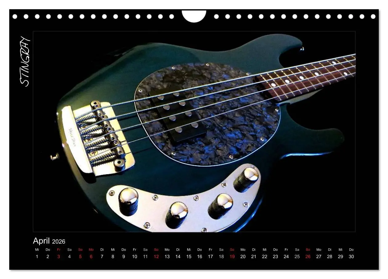 Bild: 9783516157505 | ROCKGITARREN in Szene gesetzt (Wandkalender 2026 DIN A4 quer),...