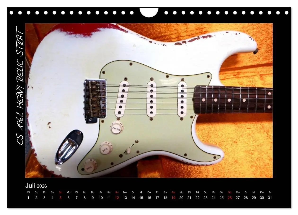 Bild: 9783516157505 | ROCKGITARREN in Szene gesetzt (Wandkalender 2026 DIN A4 quer),...