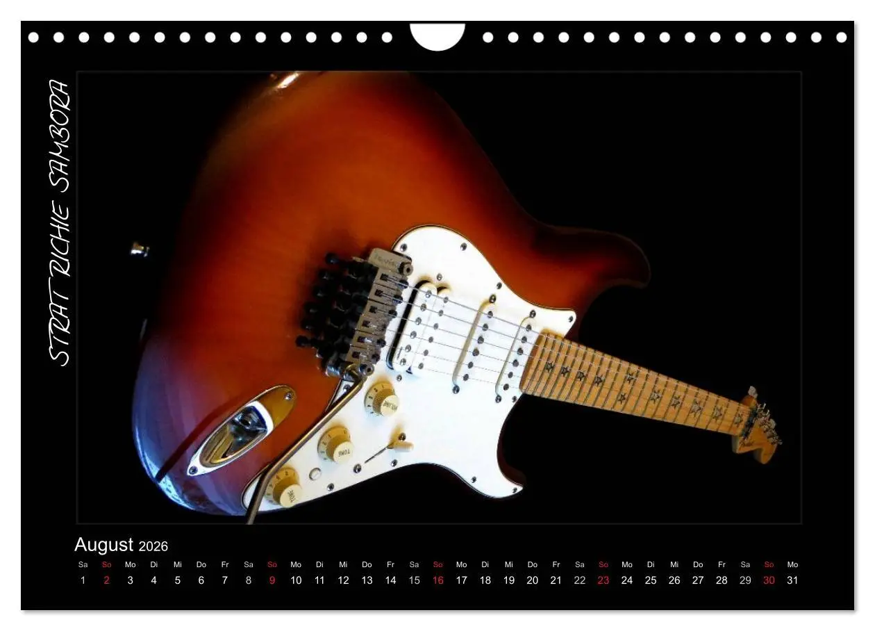 Bild: 9783516157505 | ROCKGITARREN in Szene gesetzt (Wandkalender 2026 DIN A4 quer),...