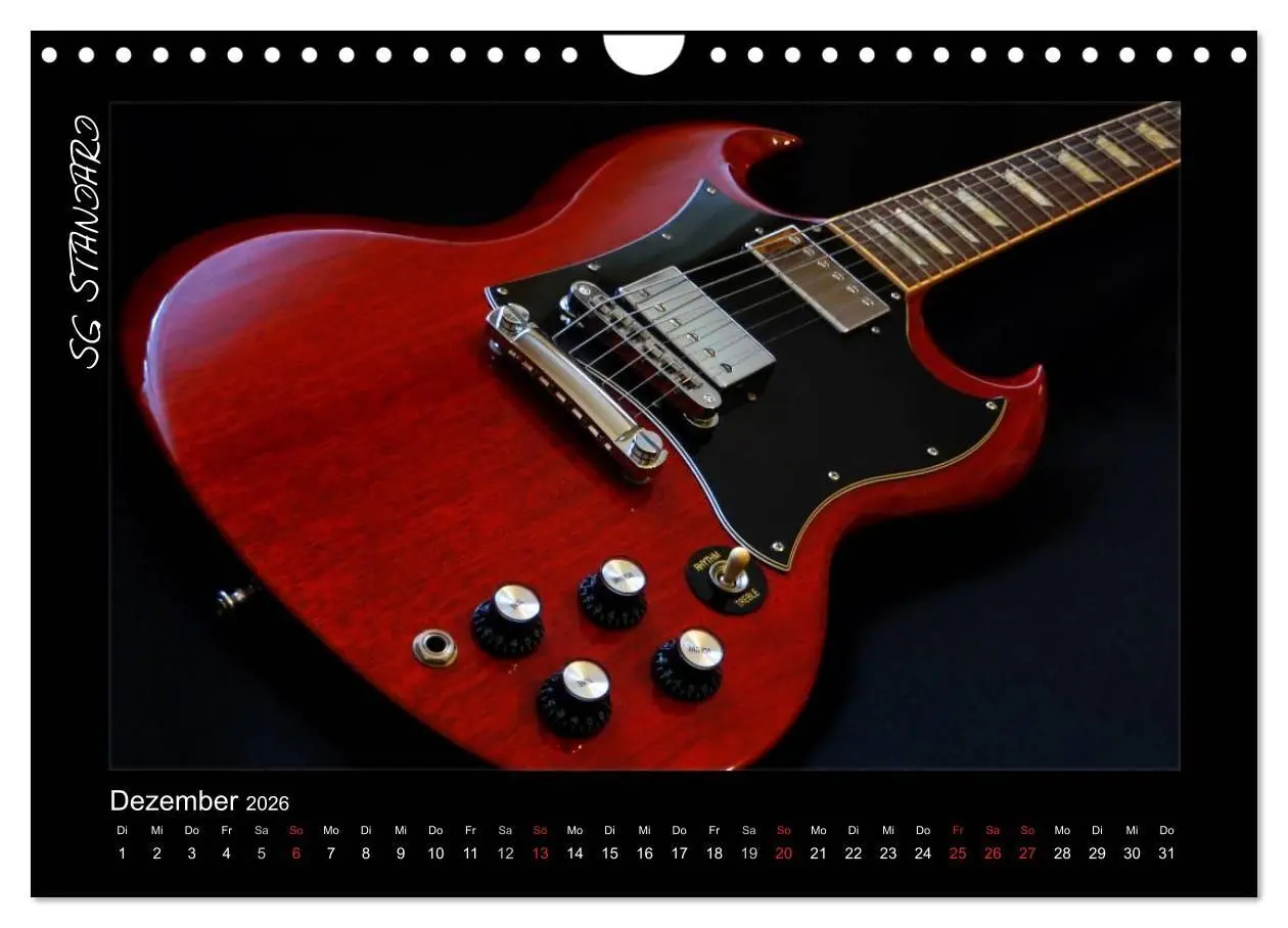 Bild: 9783516157505 | ROCKGITARREN in Szene gesetzt (Wandkalender 2026 DIN A4 quer),...