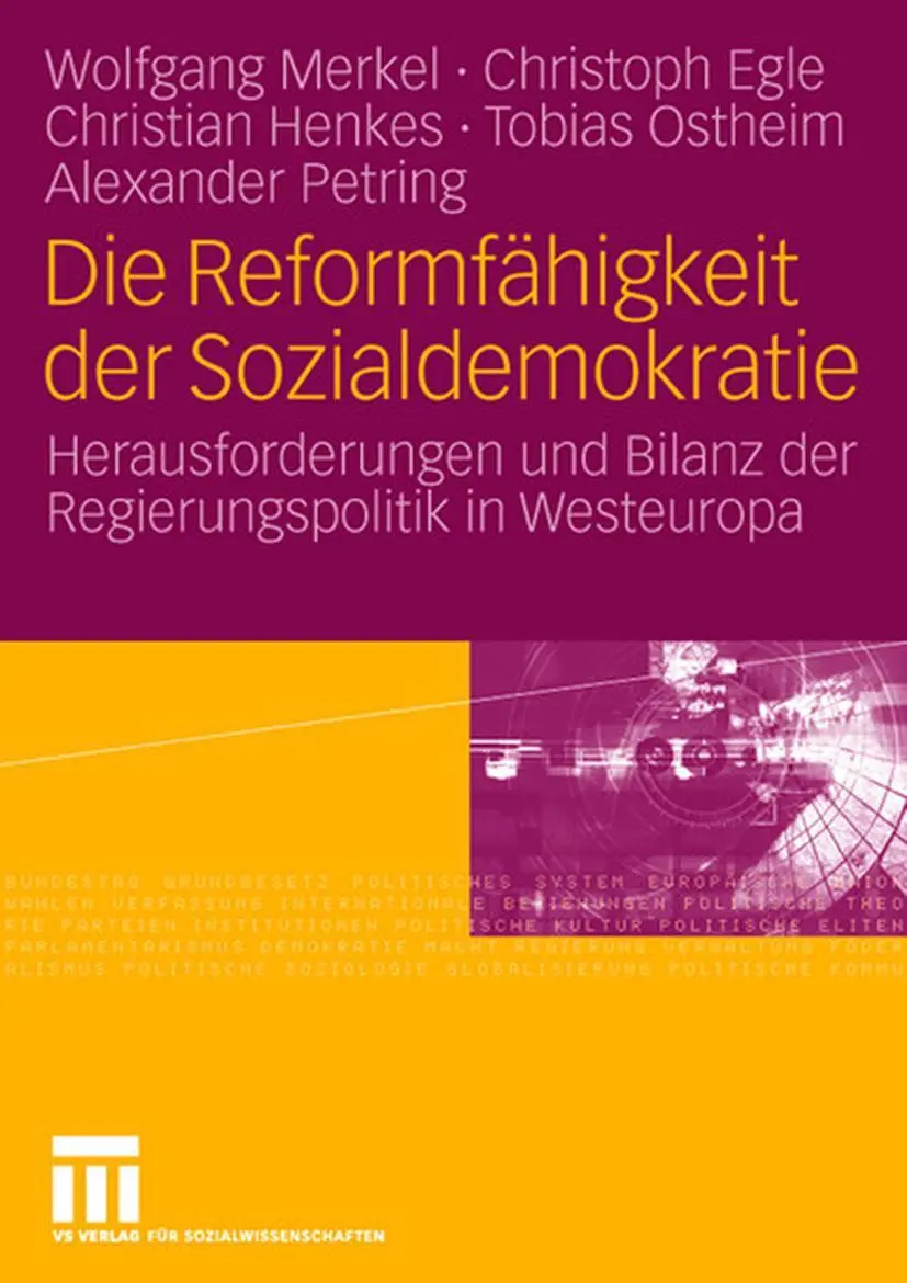 Cover: 9783531147505 | Die Reformfähigkeit der Sozialdemokratie | Wolfgang Merkel (u. a.)