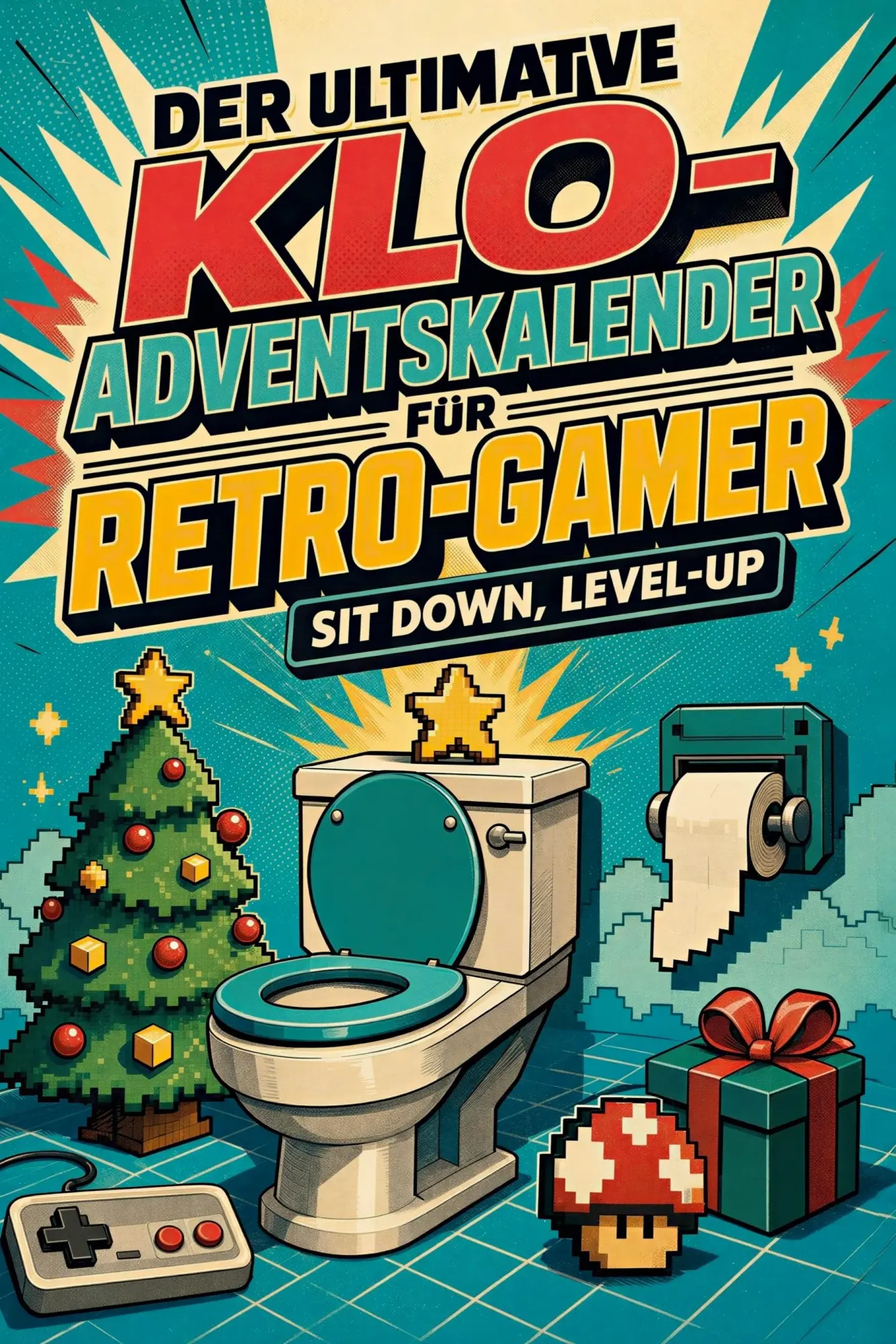 Cover: 9783696107505 | Der ultimative Klo-Adventskalender für Retro-Gamer | Emilia Schmidt