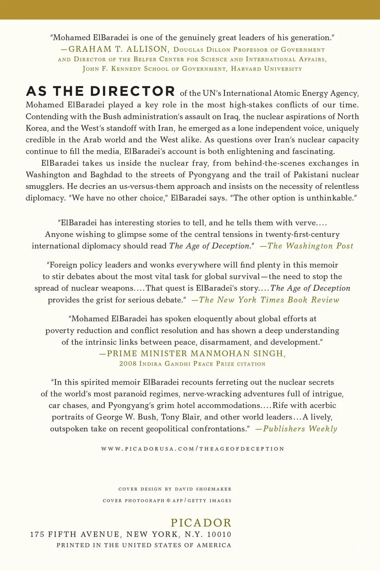 Rückseite: 9781250007605 | The Age of Deception | Nuclear Diplomacy in Treacherous Times | Buch