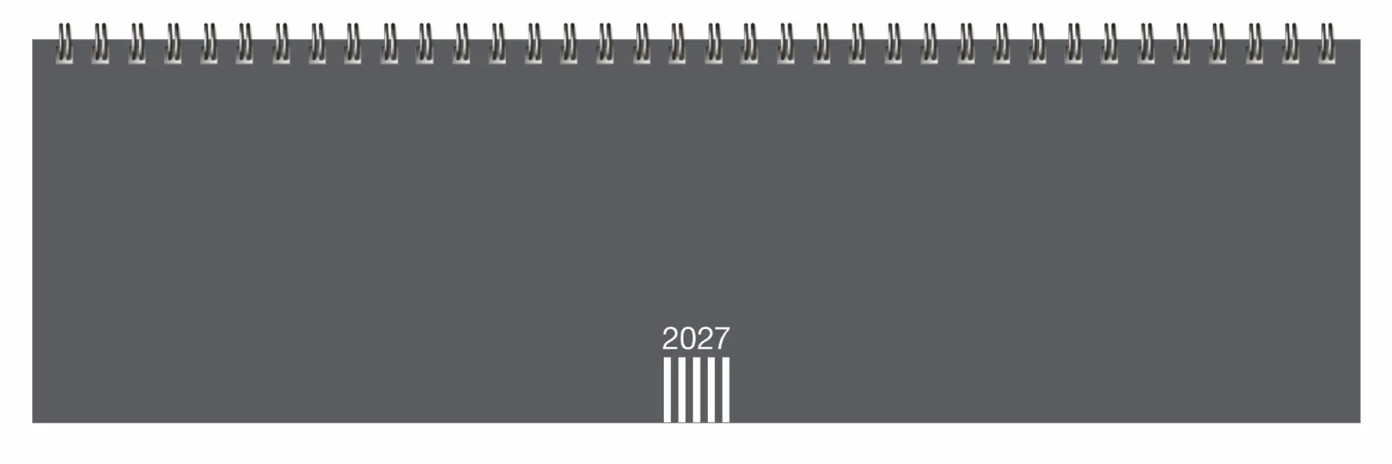 Cover: 9783756417605 | Wochenquerplaner, anthrazit 2027 | Kalender | Bürokalender Heye | 2027