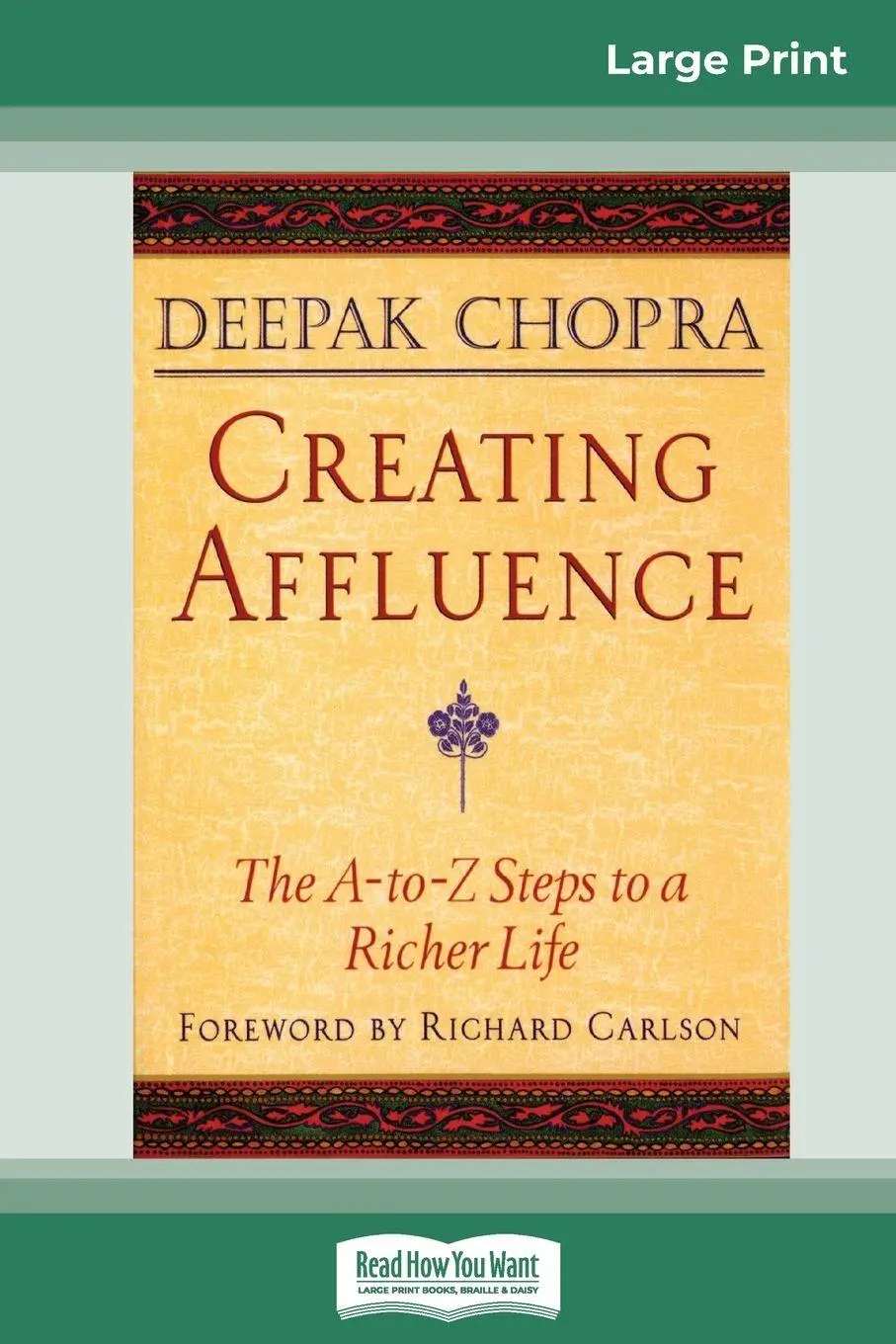 Cover: 9780369307705 | Creating Affluence | Deepak Chopra | Taschenbuch | Englisch | 2009