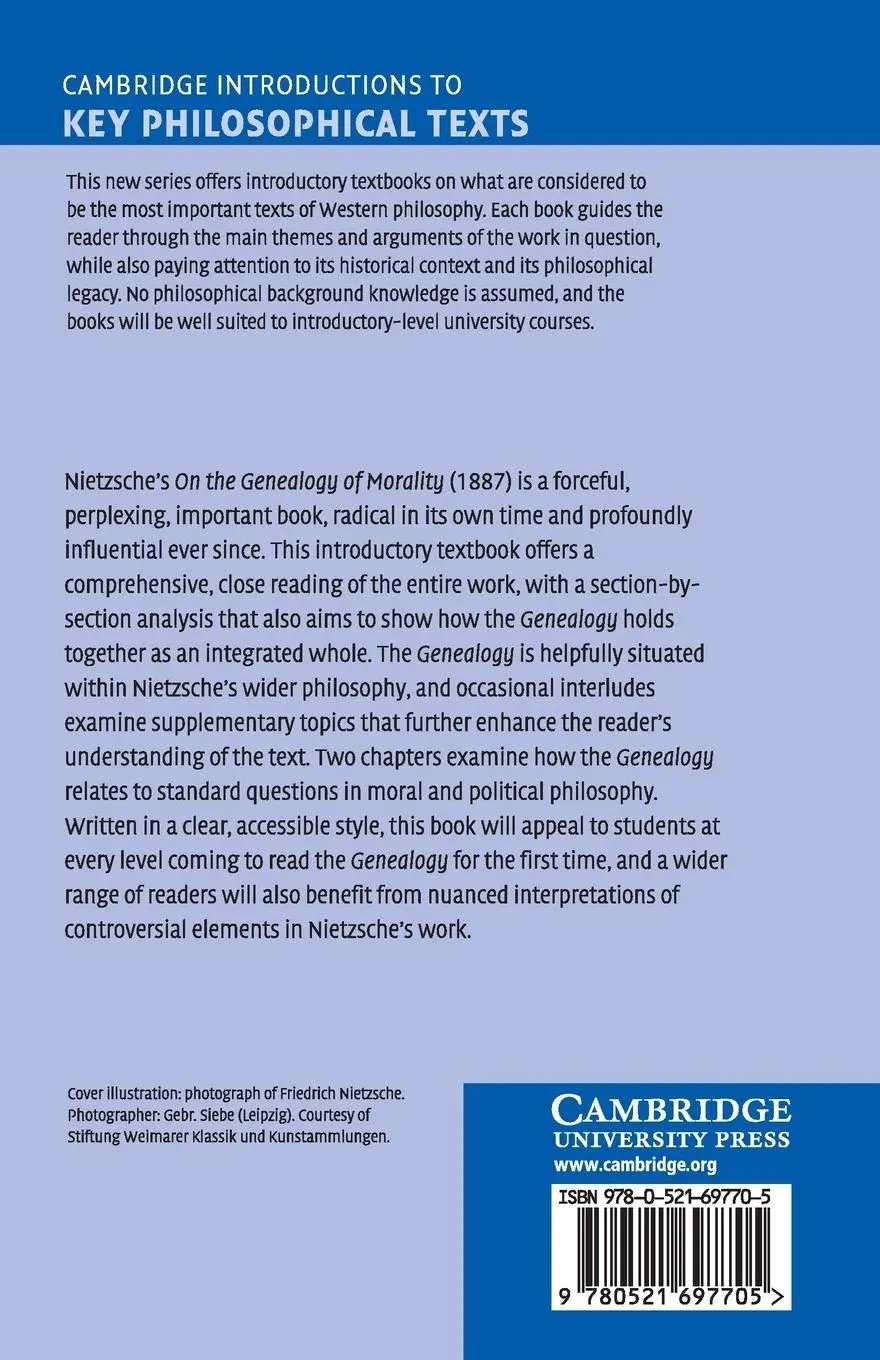 Rückseite: 9780521697705 | Nietzsche's 'On the Genealogy of Morality' | Lawrence J. Hatab | Buch