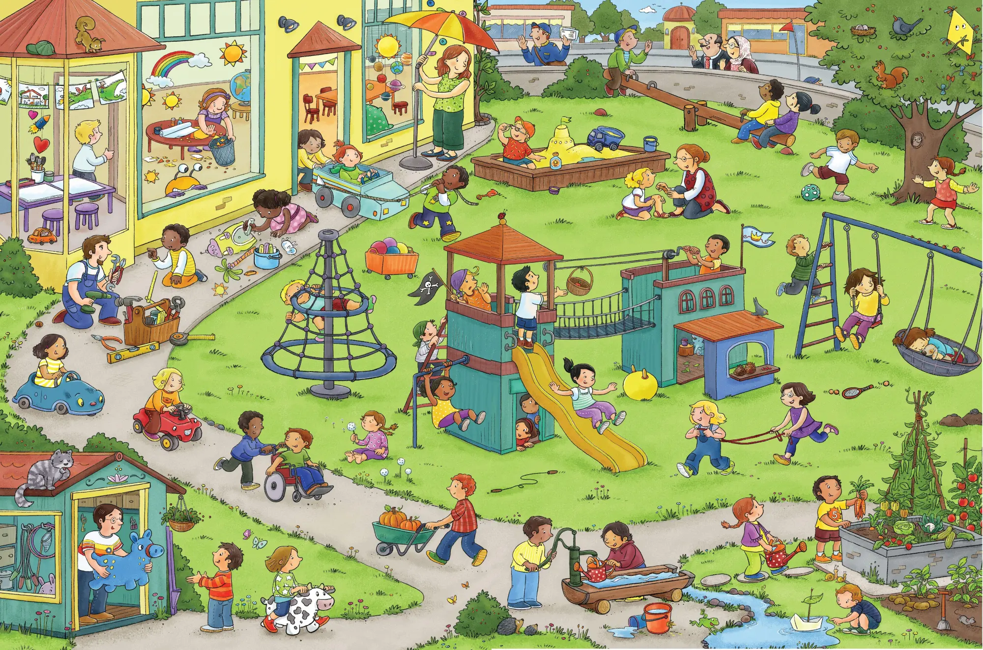 Bild: 9781615197705 | My Big Wimmelbook(r) - A Day at School | Carolin Görtler | Buch | 2021