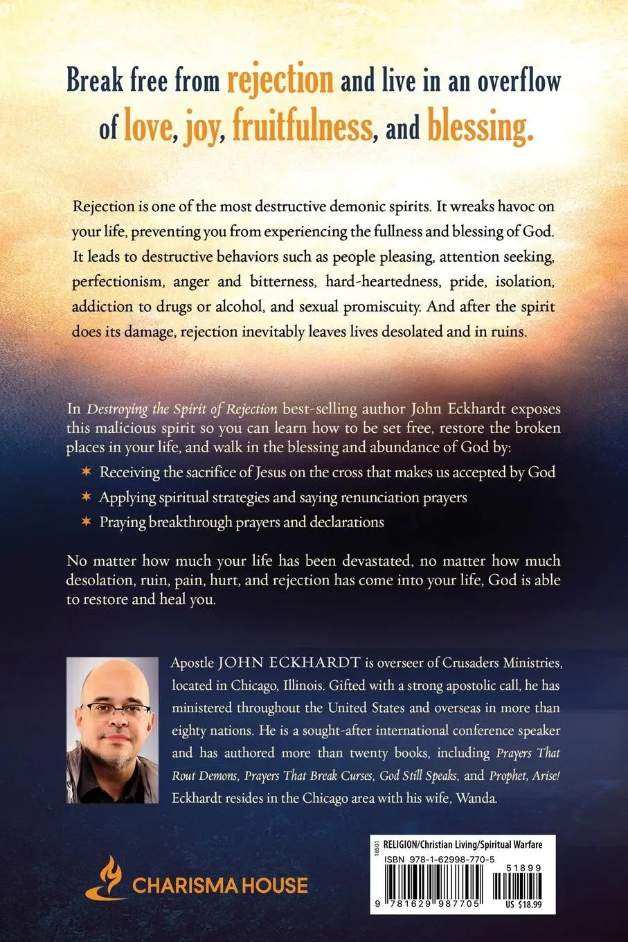 Rückseite: 9781629987705 | Destroying the Spirit of Rejection | John Eckhardt | Taschenbuch