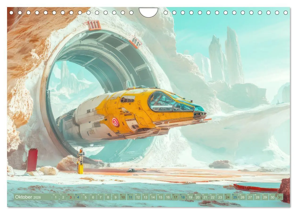 Bild: 9783457287705 | Fantasievolle Zukunftswelten - Science Fiction (Wandkalender 2026...