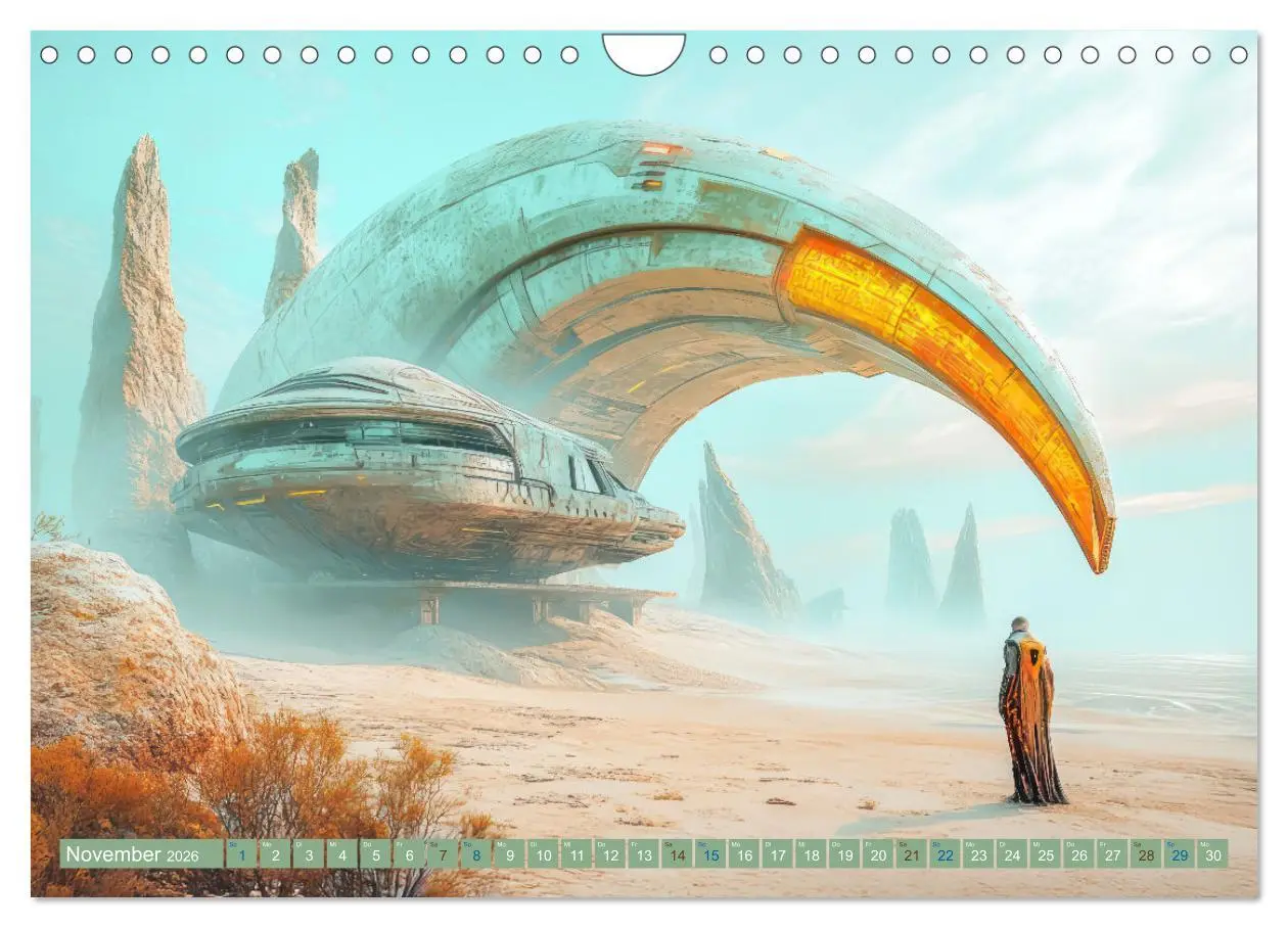 Bild: 9783457287705 | Fantasievolle Zukunftswelten - Science Fiction (Wandkalender 2026...