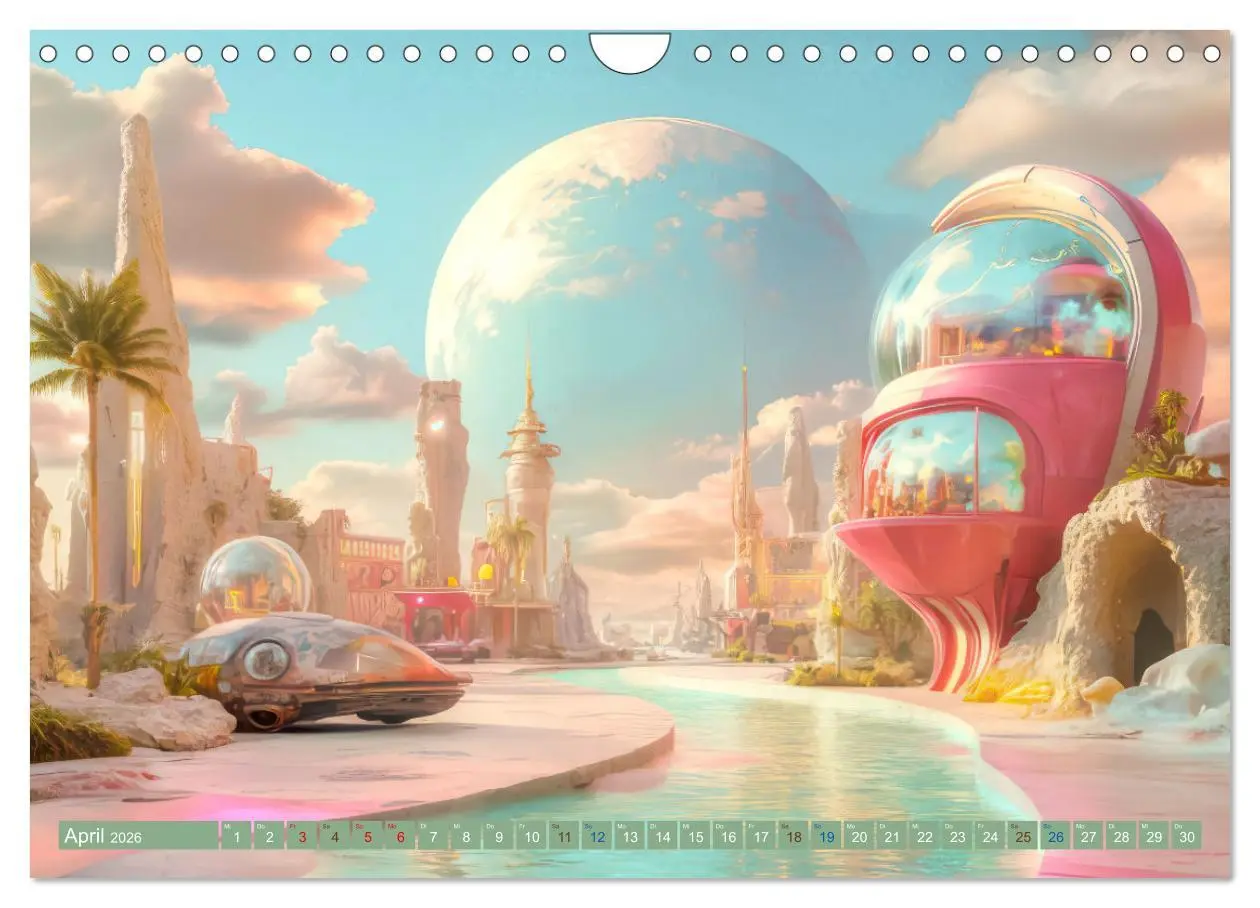 Bild: 9783457287705 | Fantasievolle Zukunftswelten - Science Fiction (Wandkalender 2026...