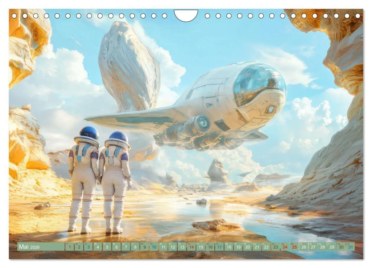 Bild: 9783457287705 | Fantasievolle Zukunftswelten - Science Fiction (Wandkalender 2026...