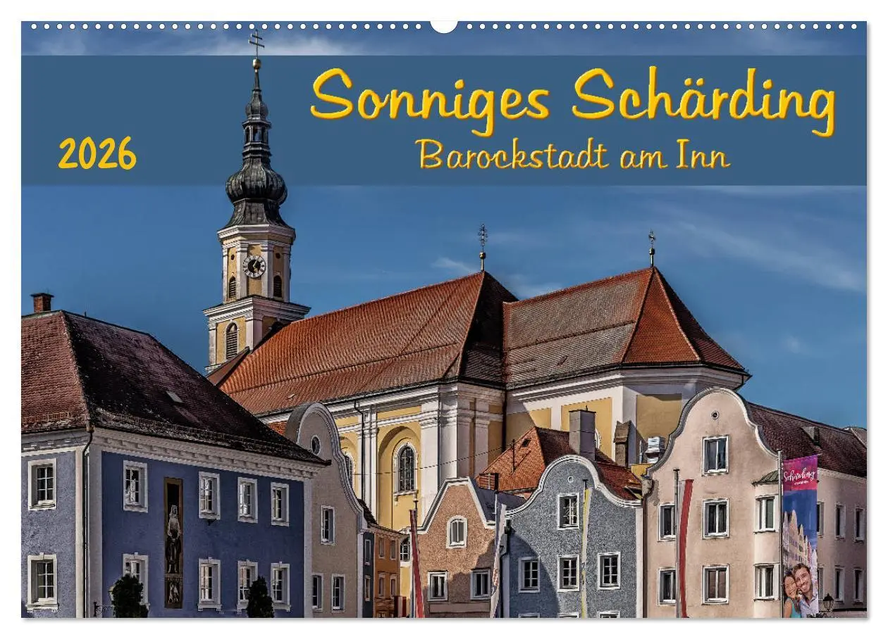 Cover: 9783457807705 | Sonniges Schärding, Barockstadt am Inn (Wandkalender 2026 DIN A2...