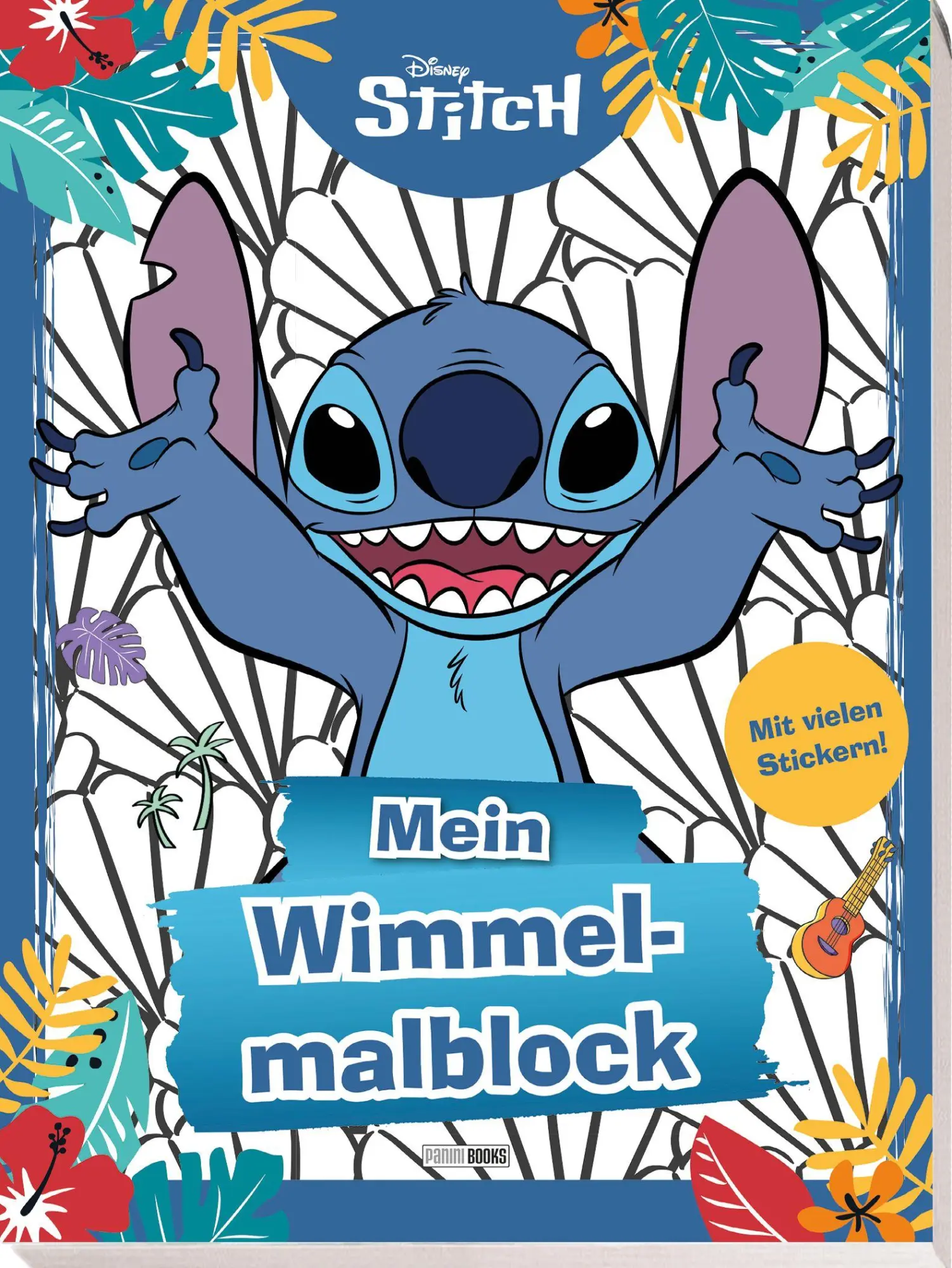 Cover: 9783833247705 | Disney Stitch: Mein Wimmelmalblock | Malblock mit 2 Stickerbögen