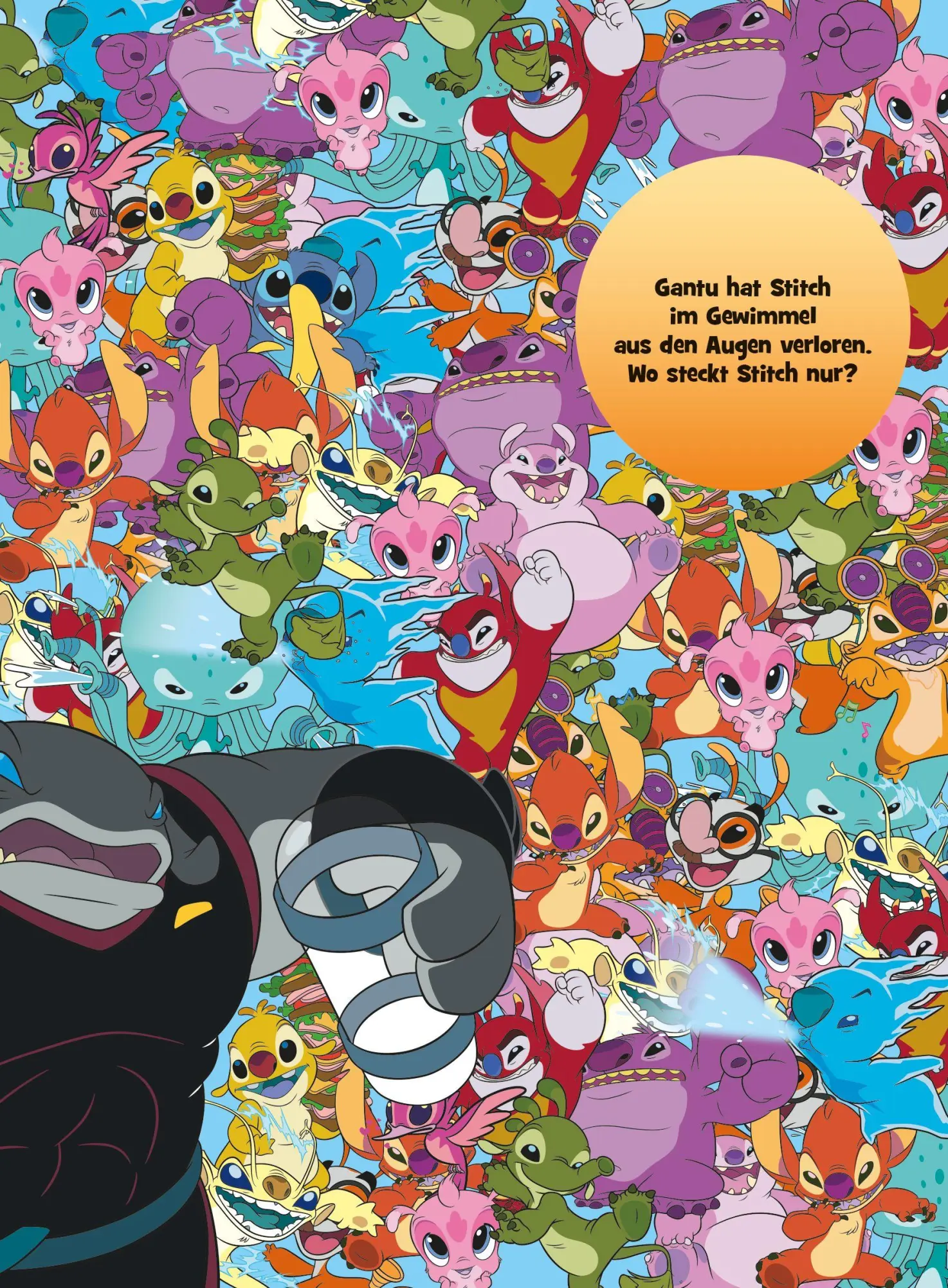 Bild: 9783833247705 | Disney Stitch: Mein Wimmelmalblock | Malblock mit 2 Stickerbögen