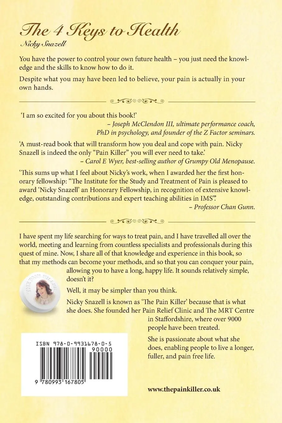 Rückseite: 9780993167805 | The 4 Keys To Health | Nicky J Snazell | Taschenbuch | Englisch | 2015