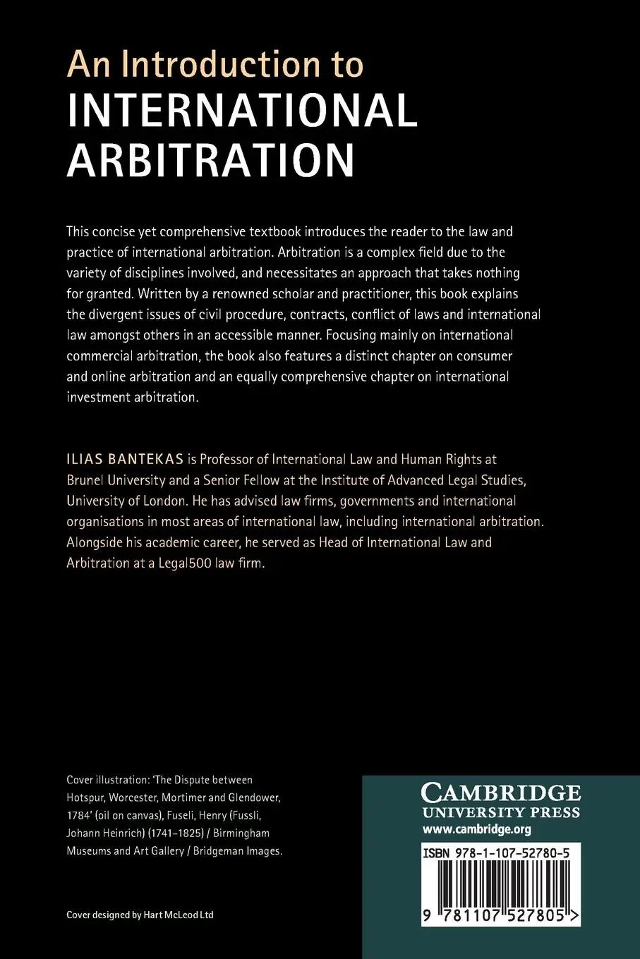 Rückseite: 9781107527805 | An Introduction to International Arbitration | Ilias Bantekas | Buch