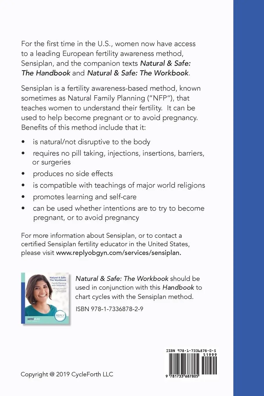 Rückseite: 9781733687805 | Natural &amp; Safe | The Handbook: Family Planning with Sensiplan | Nfp