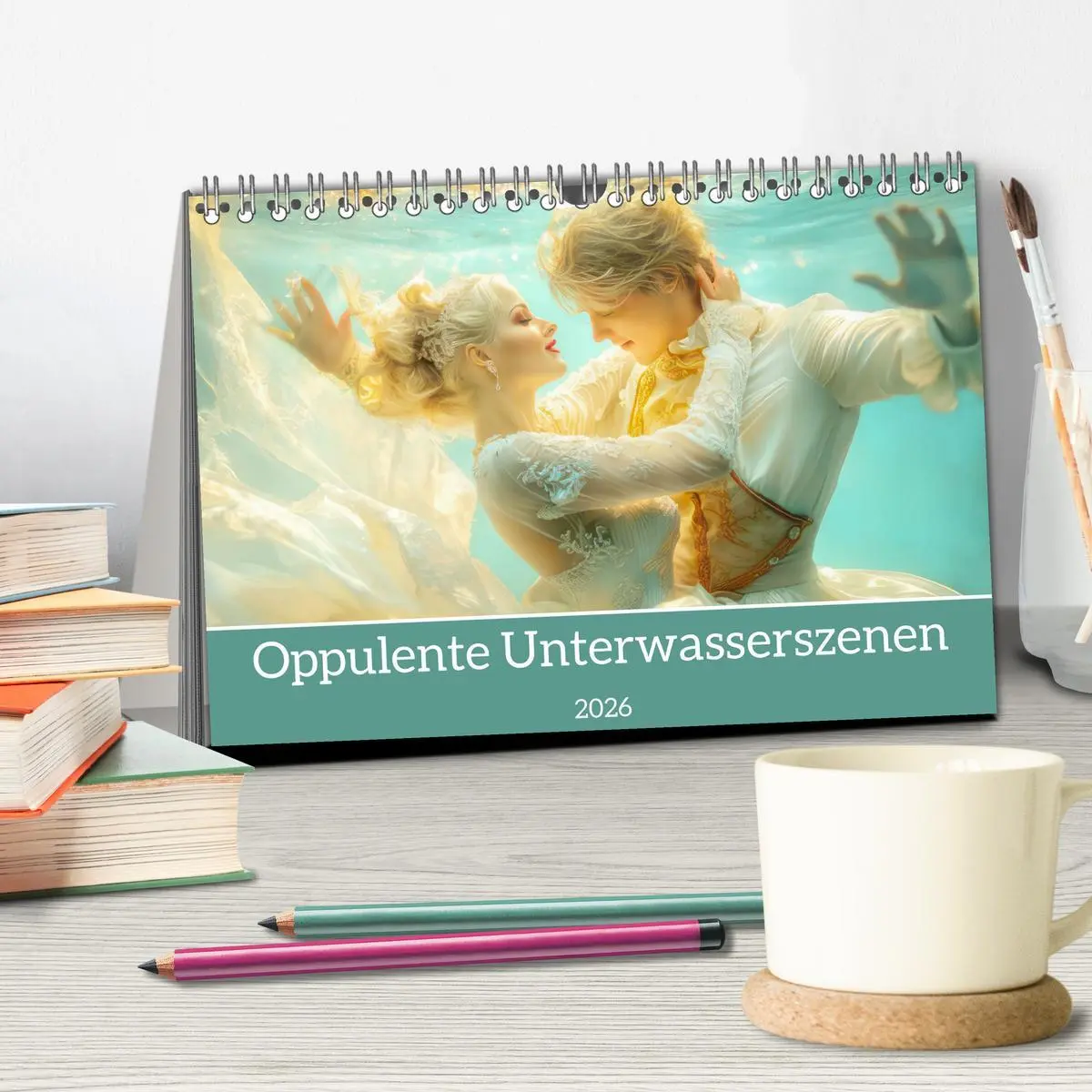 Bild: 9783457347805 | Opulente Unterwasserromanzen (Tischkalender 2026 DIN A5 quer),...