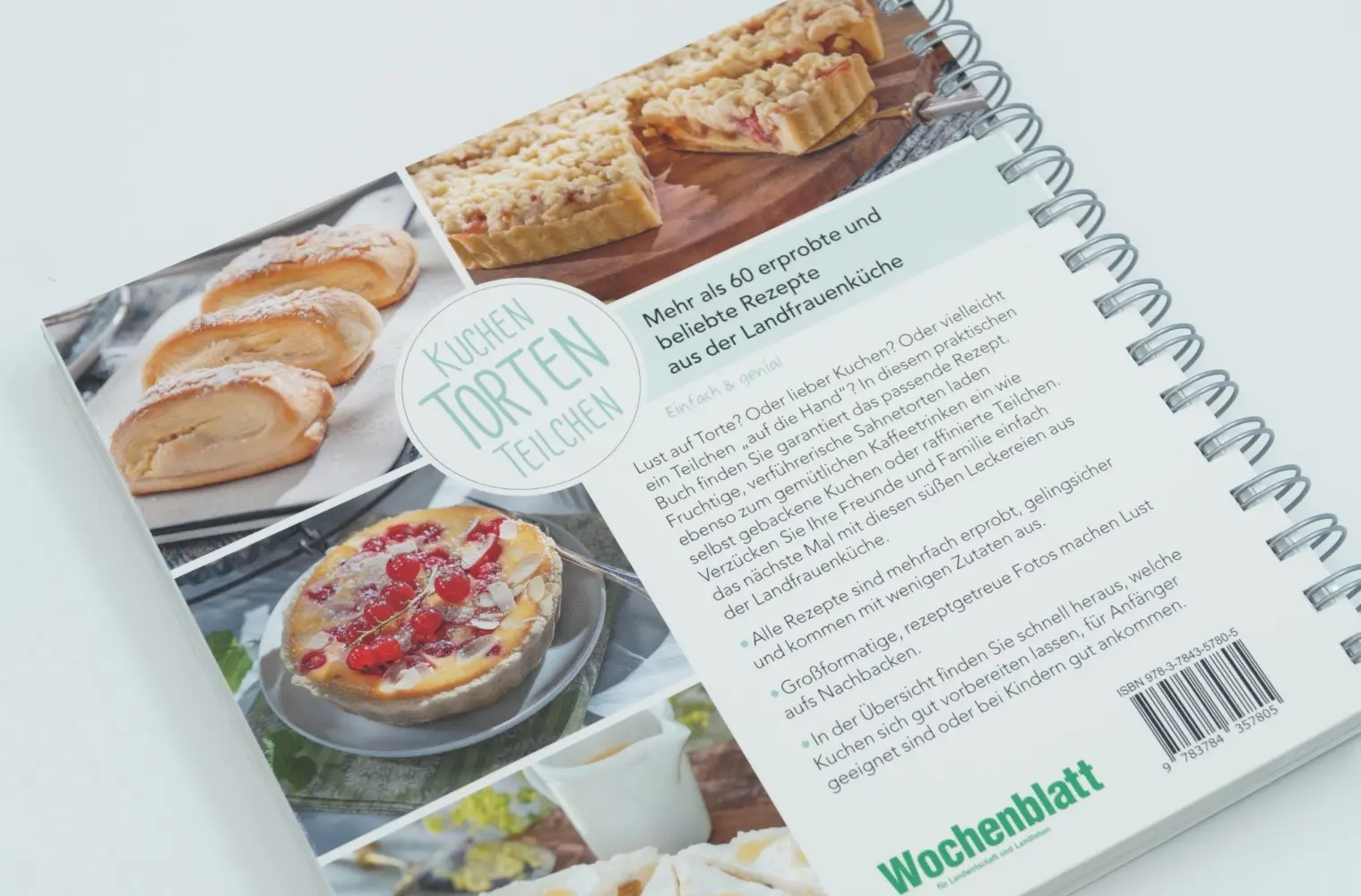 Bild: 9783784357805 | Kuchen, Torten, Teilchen | Landleben | Taschenbuch | Spiralbindung