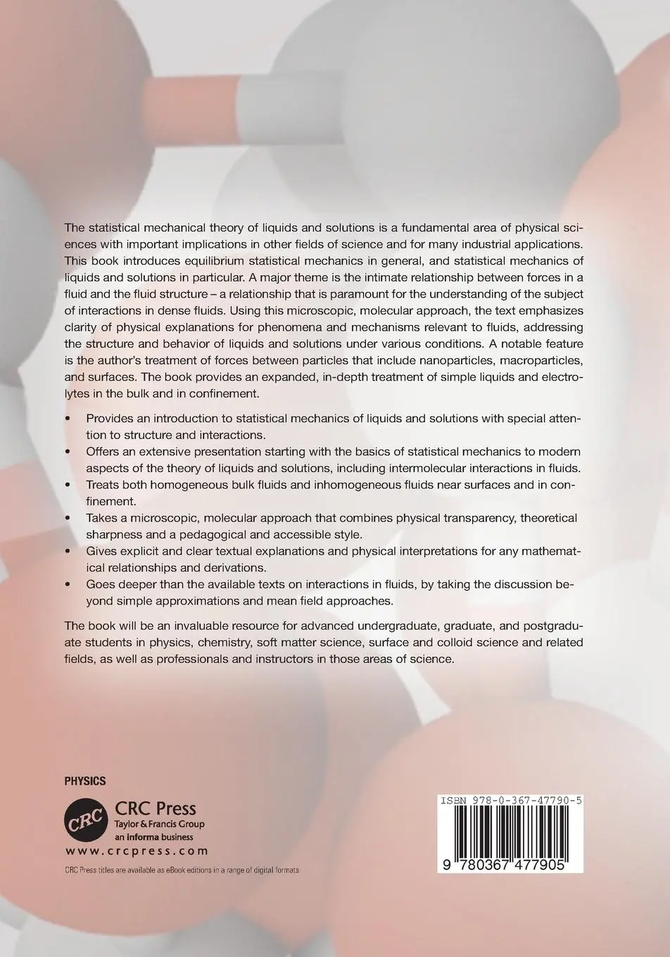 Rückseite: 9780367477905 | Statistical Mechanics of Liquids and Solutions | Roland Kjellander