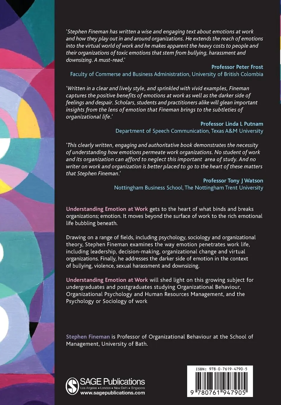 Rückseite: 9780761947905 | Understanding Emotion at Work | Stephen Fineman | Taschenbuch | 2003