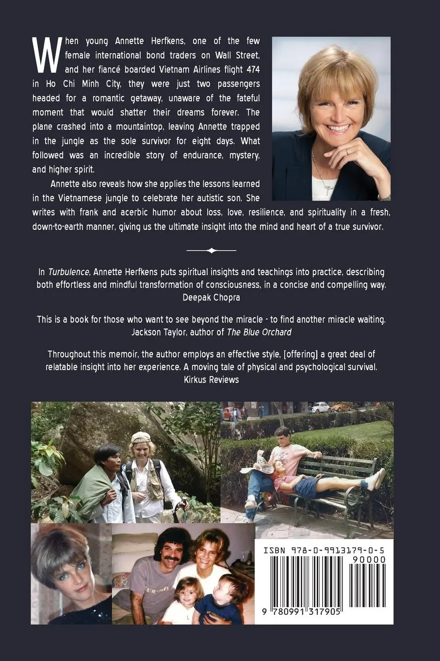 Rückseite: 9780991317905 | Turbulence | A True Story of Survival | Annette Herfkens | Taschenbuch