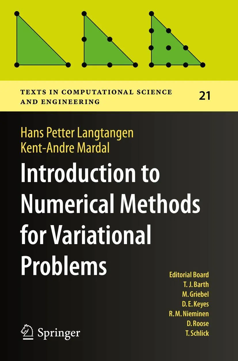 Cover: 9783030237905 | Introduction to Numerical Methods for Variational Problems | Buch
