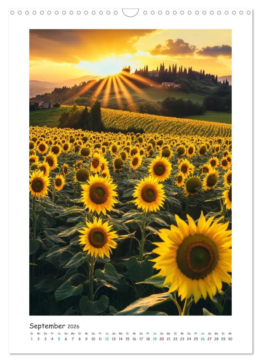 Bild: 9783457267905 | Unter der Sonne der Toskana (Wandkalender 2026 DIN A3 hoch),...