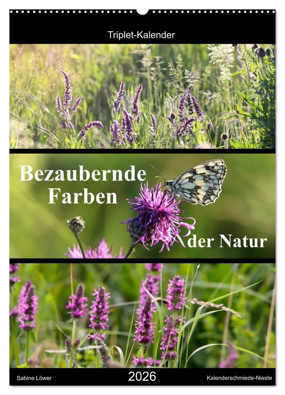 Cover: 9783516357905 | Bezaubernde Farben der Natur (Wandkalender 2026 DIN A2 hoch),...
