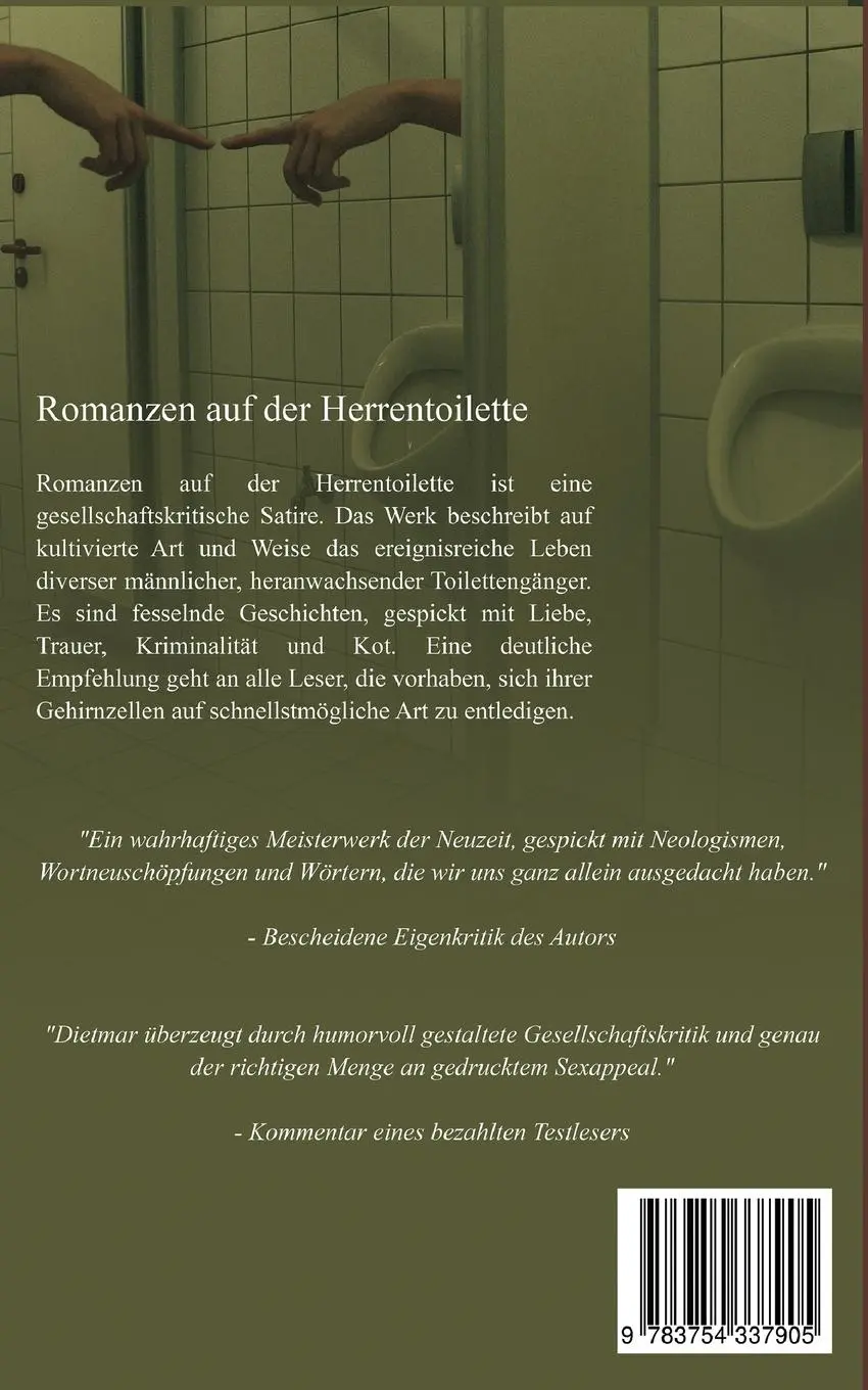 Rückseite: 9783754337905 | Romanzen auf der Herrentoilette | Diet Mar | Taschenbuch | 122 S.