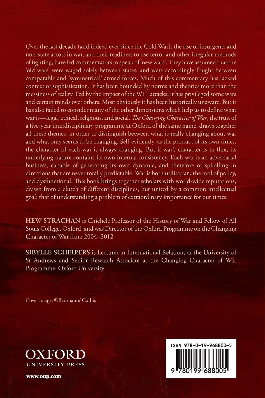 Rückseite: 9780199688005 | The Changing Character of War | Hew Strachan (u. a.) | Taschenbuch