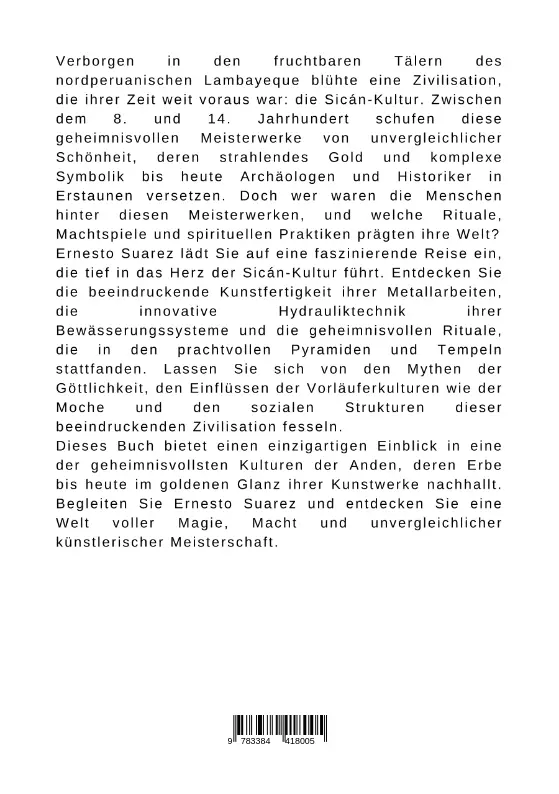 Bild: 9783384418005 | Sicán: Goldene Meister der Anden | Ernesto Suarez | Taschenbuch | 2024