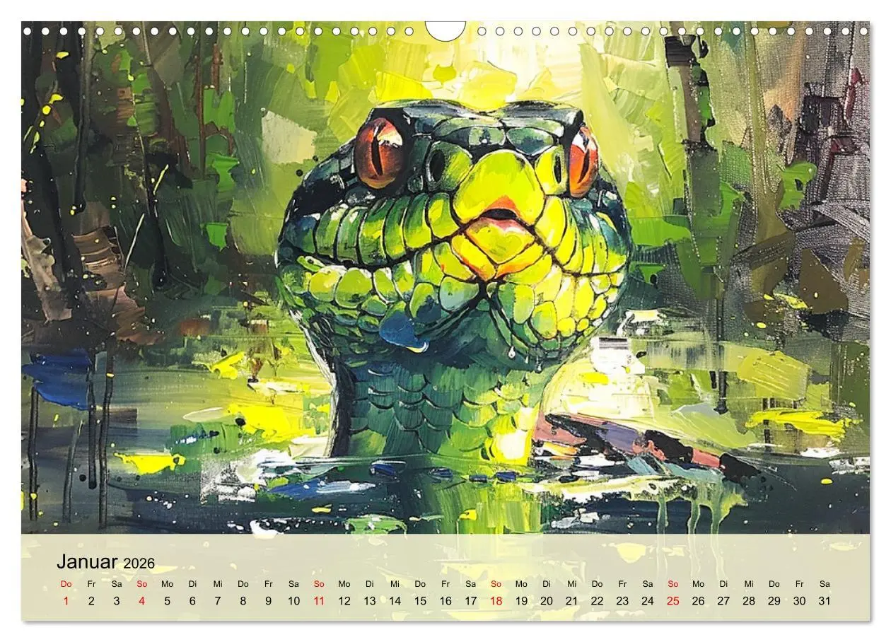 Bild: 9783457398005 | Schlangen. Faszination Reptilien. Kunstvolle Paintings...
