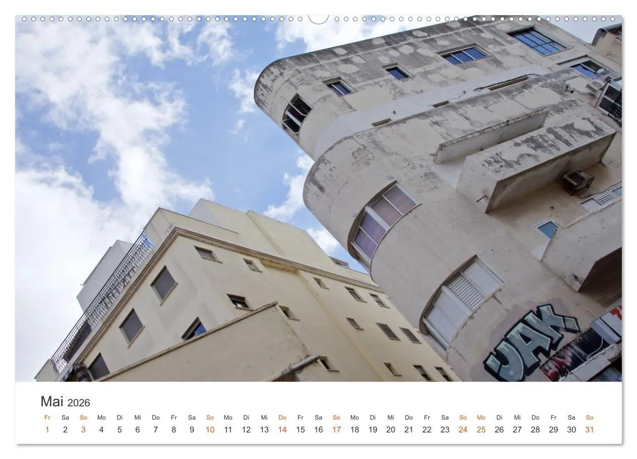 Bild: 9783457918005 | TEL AVIV Fassaden (Wandkalender 2026 DIN A2 quer), CALVENDO...