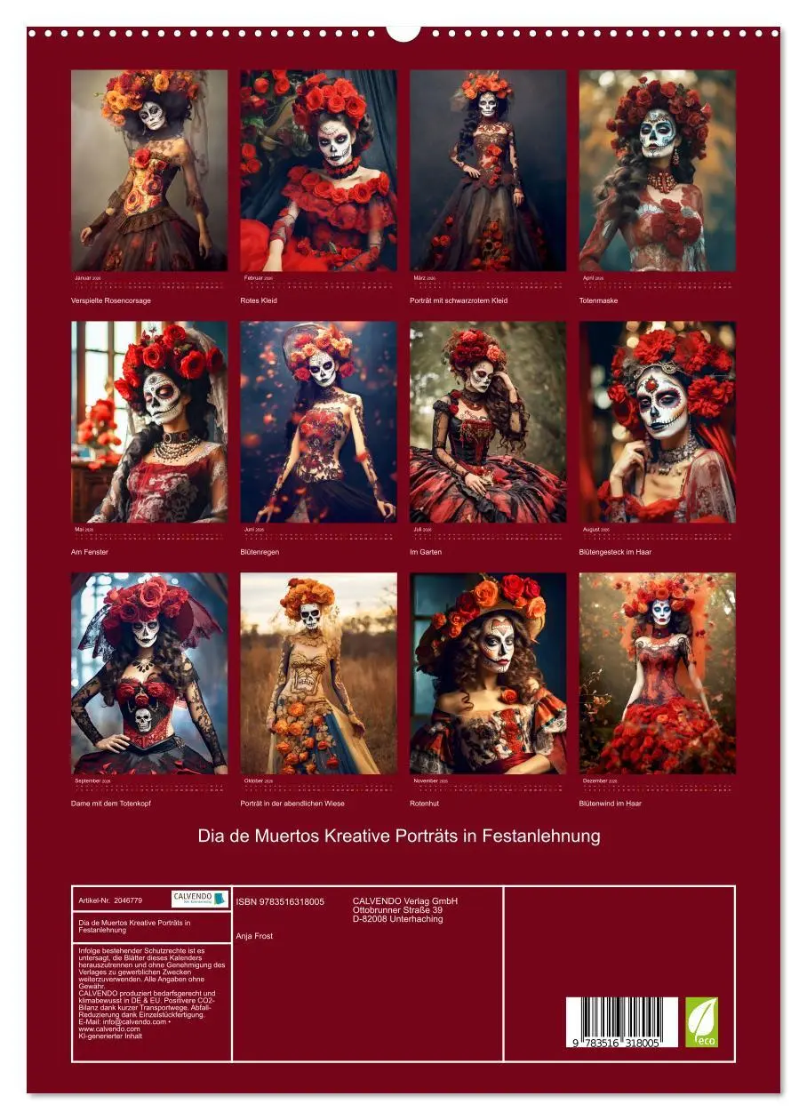 Bild: 9783516318005 | Dia de Muertos Kreative Porträts in Festanlehnung (hochwertiger...