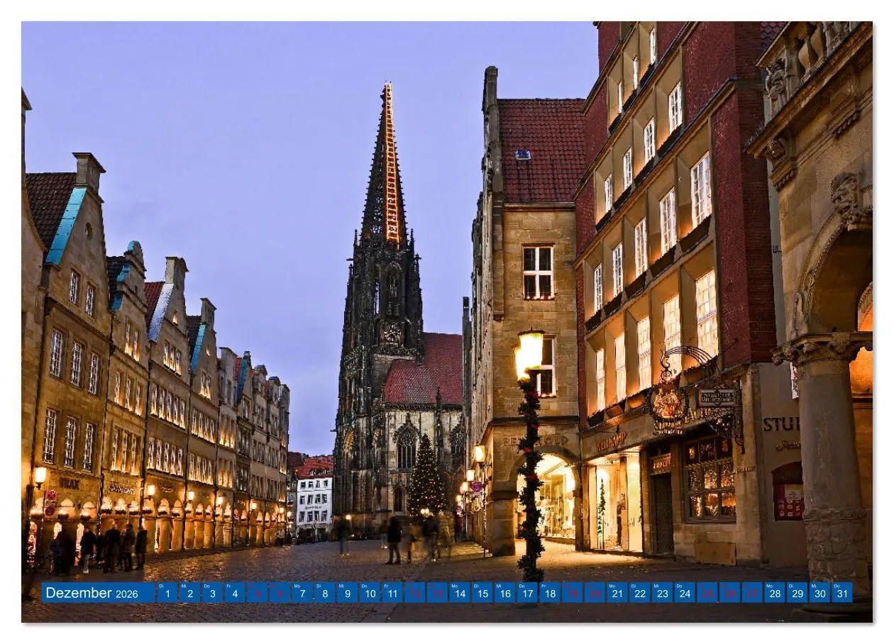 Bild: 9783516628005 | Magisches Münster (Wandkalender 2026 DIN A2 quer), CALVENDO...