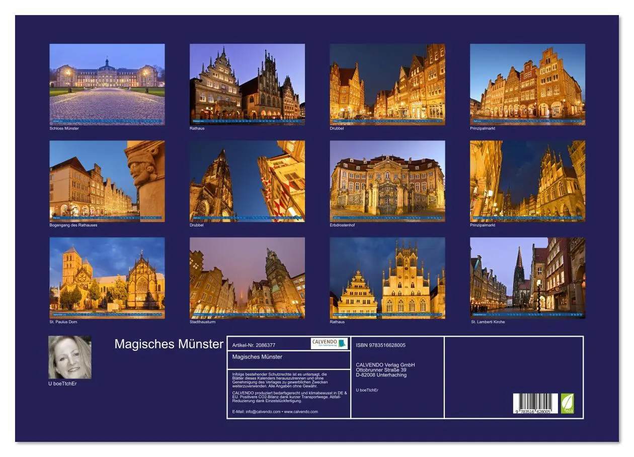 Bild: 9783516628005 | Magisches Münster (Wandkalender 2026 DIN A2 quer), CALVENDO...