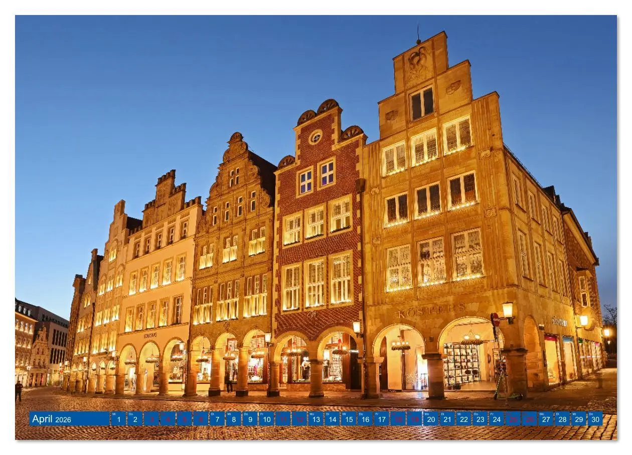 Bild: 9783516628005 | Magisches Münster (Wandkalender 2026 DIN A2 quer), CALVENDO...