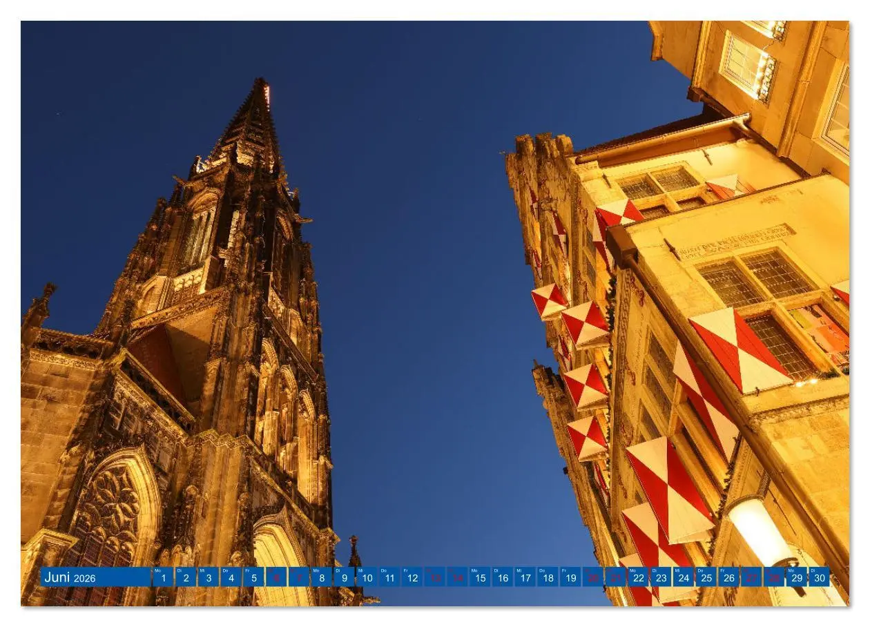 Bild: 9783516628005 | Magisches Münster (Wandkalender 2026 DIN A2 quer), CALVENDO...