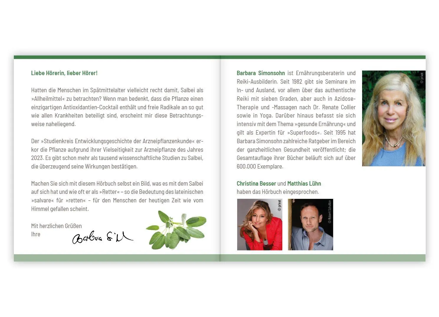 Bild: 9783863748005 | Salbei - Mutter aller Heilpflanzen. Hörbuch | Barbara Simonsohn | MP3