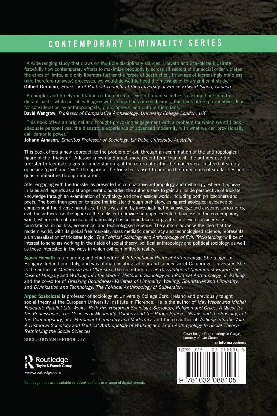 Rückseite: 9781032088105 | The Political Sociology and Anthropology of Evil | Tricksterology